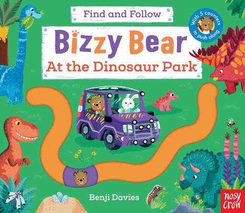Bizzy Bear Find and Follow : At the Dinosaur Park - Board book