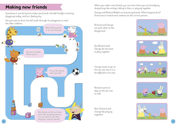 Learn with Peppa : Making Friends - Paperback