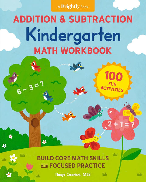 Addition and Subtraction Kindergarten Math Workbook - Paperback