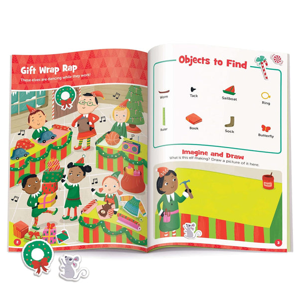 Christmas Hidden Pictures Puffy Sticker Playscenes - Paperback