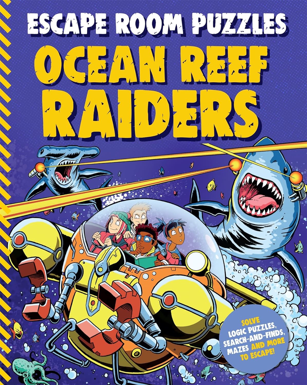 Escape Room Puzzles #5 : Ocean Reef Raiders - Paperback