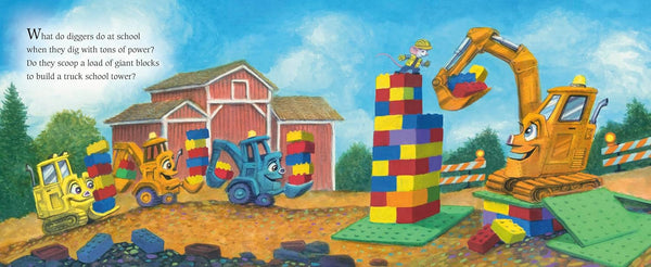 Diggers Love to Go to School!  - Board book