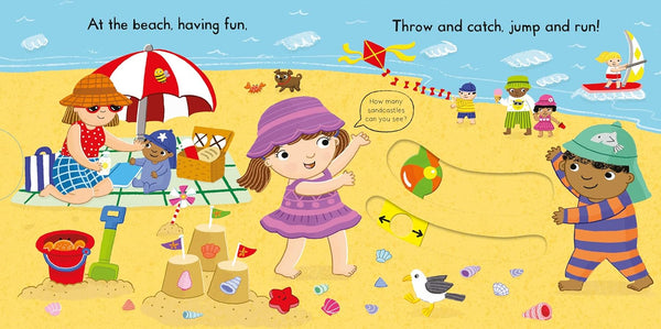 Busy Beach - Board book