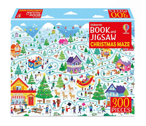 Usborne Book And Jigsaw Christmas Maze - Paperback