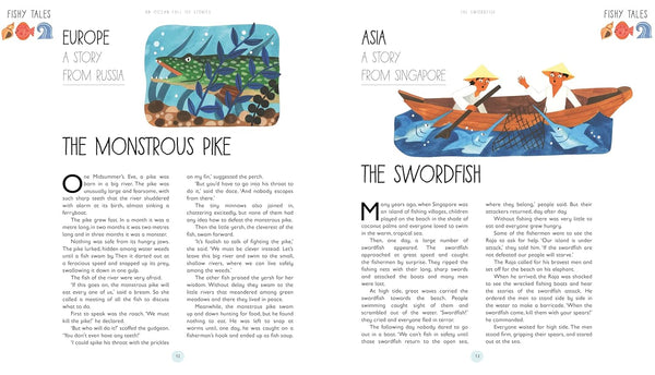 An Ocean Full of Stories : 50 Folktales and Legends from Around the World - Hardback