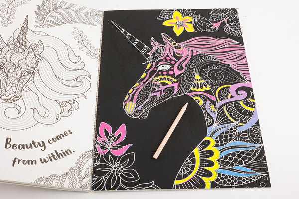 Scratch Art Creations: Neon Unicorns