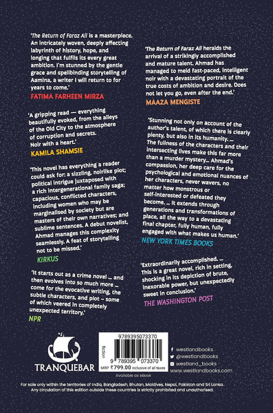 The Return Of Faraz Ali - Hardback