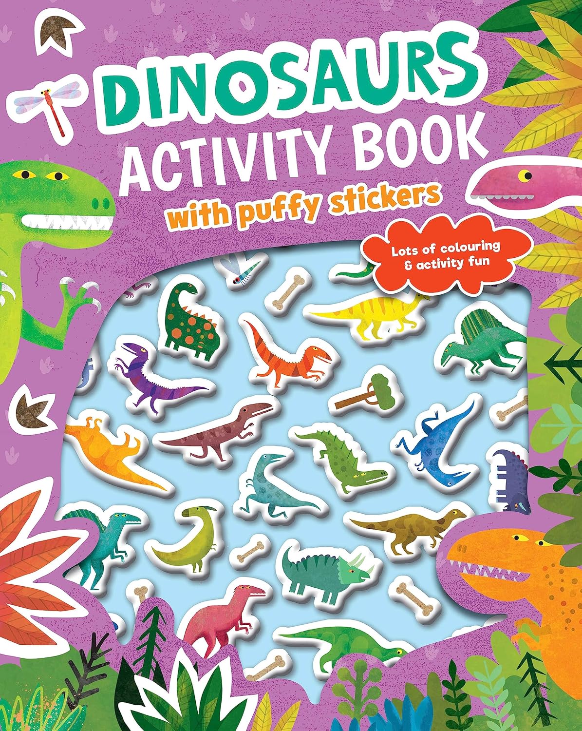 Puffy Sticker Book Dinosaurs - Paperback