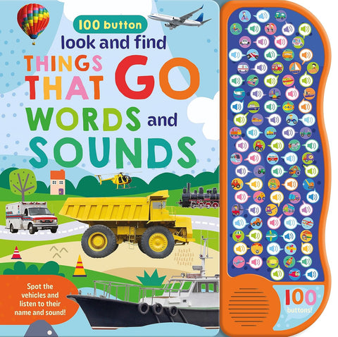 100 Button Look & Find Things That Go Words & Sounds - Hardback