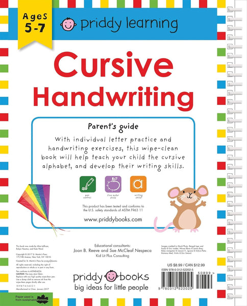 WC Workbook: Cursive Handwriting - Spiral-bound by Roger Priddy