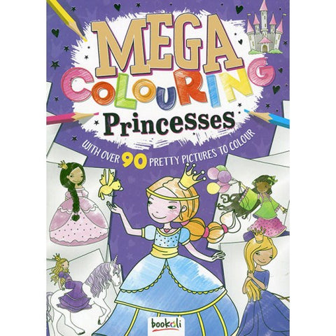 Mega Colouring Princesses - Paperback