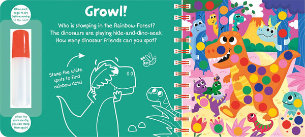 Rainbow Dots Dinosaurs - Hardback