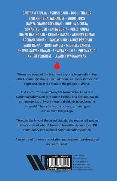 Aspire: Stories And Insights From Global Indians In Communications - Paperback