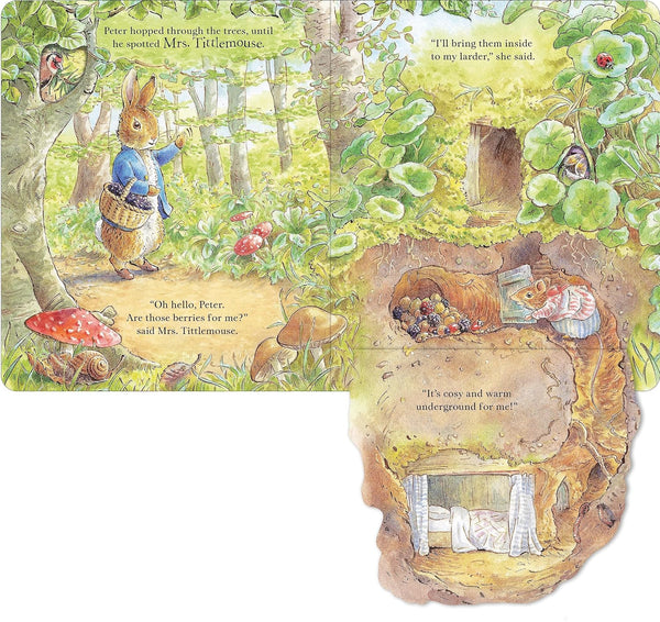 Peter Rabbit: Forest Homes A Peep-Inside - Board book