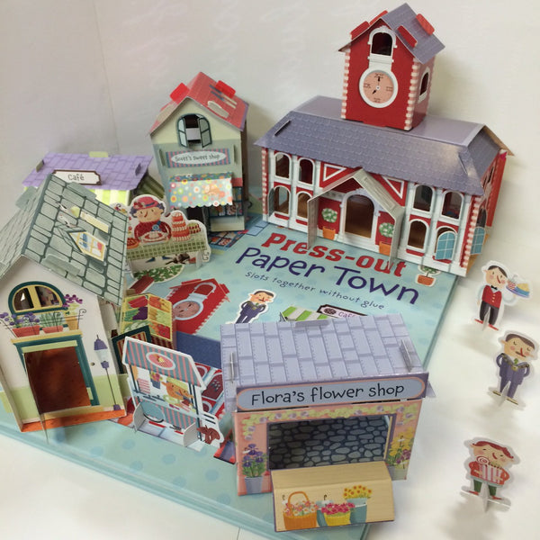 Usborne :   Press-out Paper Town