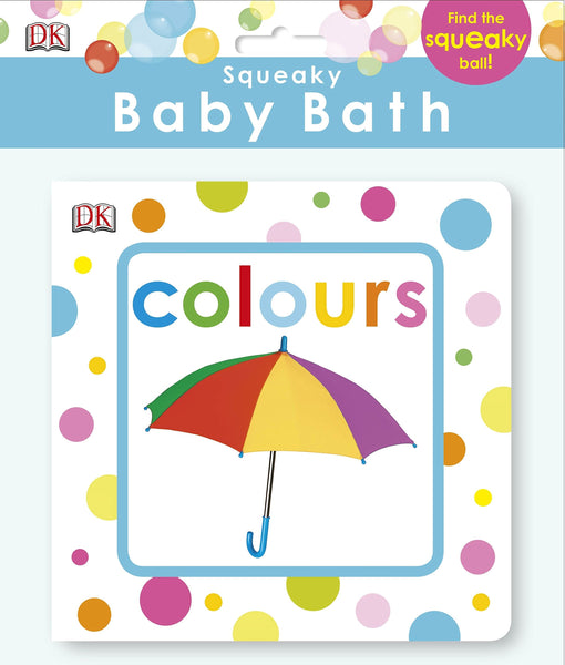 Squeaky Baby Bath Book Colours - Bathbook