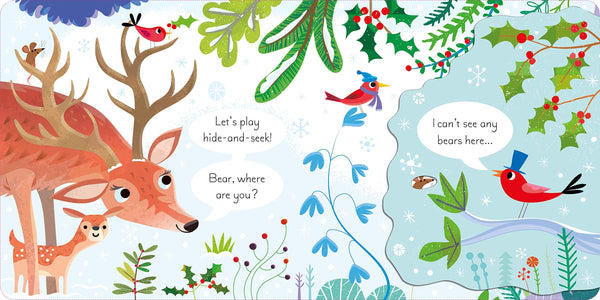 Usborne : Play Hide and Seek With Reindeer - Hardback