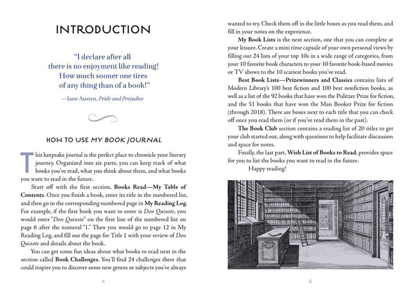 My Book Journal: A 100-Book Reading Diary for Bibliophiles - Hardback