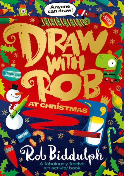 Draw with Rob at Christmas - Paperback