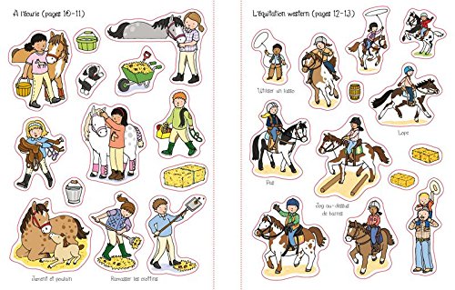 Usborne Horses & Ponies Sticker and Colouring Book - Paperback