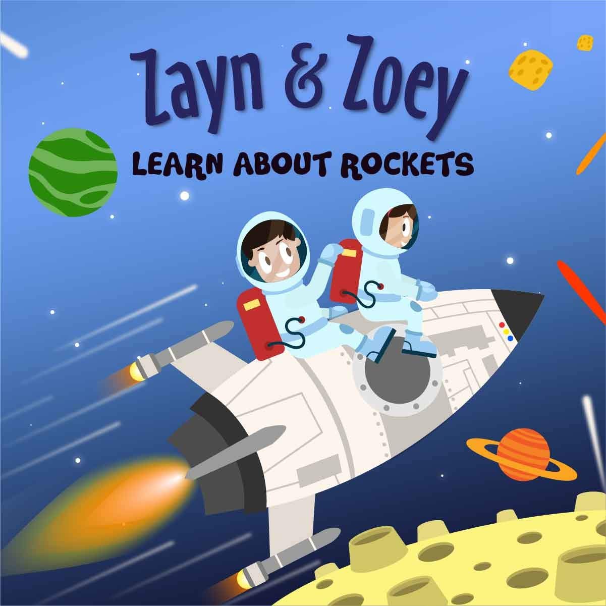 Zayn & Zoey Learn About Rockets - Paperback