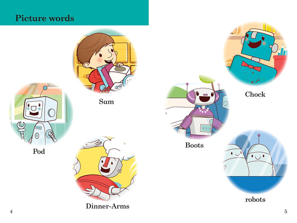 Ladybird Readers Level 4 : Sam and the Robots - Paperback