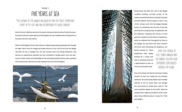 When Darwin Sailed the Sea - Hardback