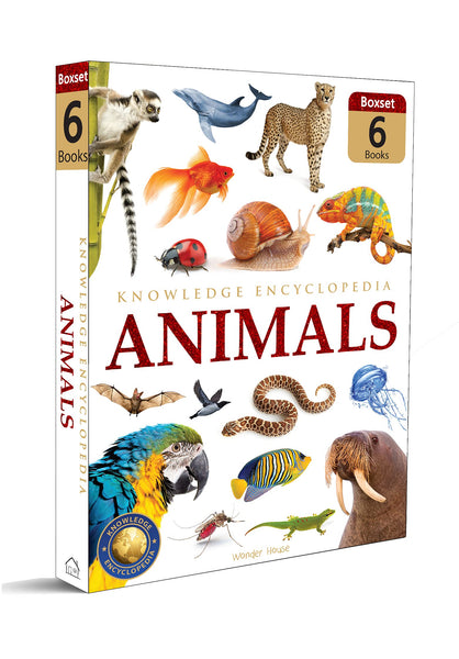 Animals - Collection of 6 Books : Knowledge Encyclopedia For Children - Paperback