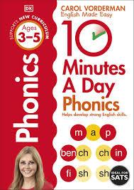 10 Minutes A Day Phonics Ages 3-5 Key Stage 1 - Paperback - Kool Skool The Bookstore