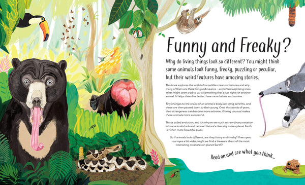 Funny Bums, Freaky Beaks: and Other Incredible Creature Features - Hardback