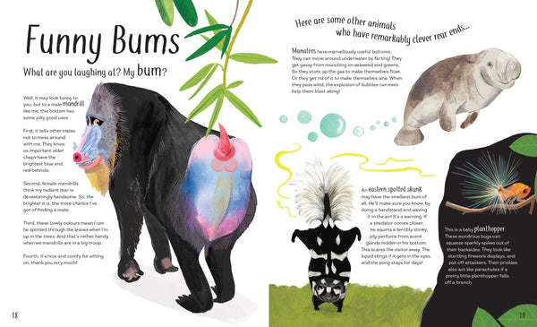 Funny Bums, Freaky Beaks: and Other Incredible Creature Features - Hardback
