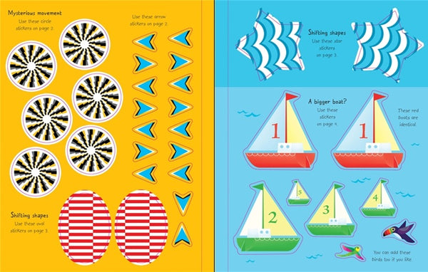 First Sticker Book Optical Illusions - Paperback