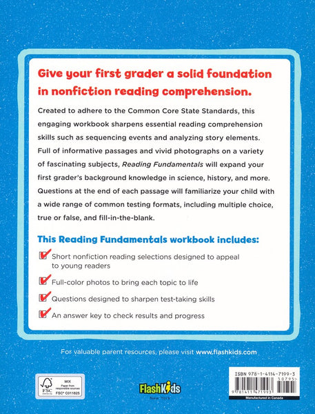 Reading Fundamentals: Grade #1 - Paperback