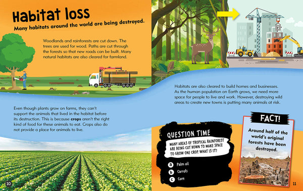 Fact Planet : Animals at Risk - Paperback