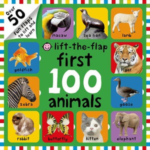 First 100 Animals Lift-The-Flap: Over 50 Fun Flaps to Lift and Learn - Board Book - Kool Skool The Bookstore