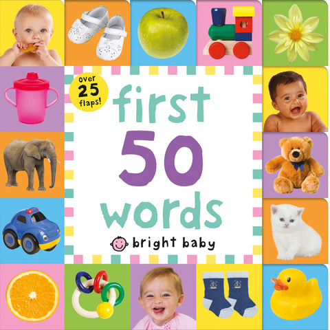 Lift-The-Flap Tab: First 50 Words - Board Book - Kool Skool The Bookstore