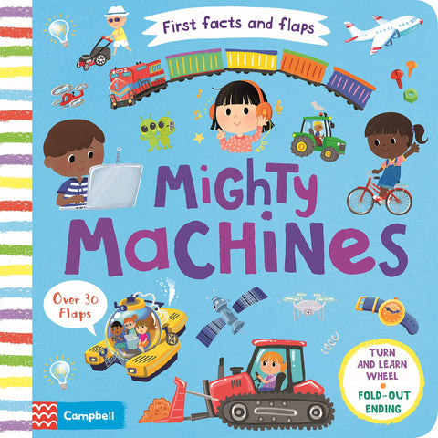First Facts and Flaps : Mighty Machines  - Board Book