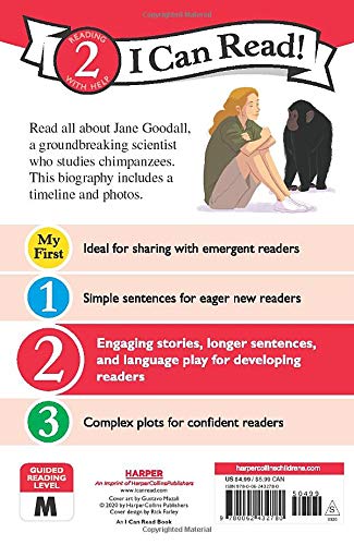 I Can Read Level 2 - Jane Goodall: A Champion of Chimpanzees - Paperback