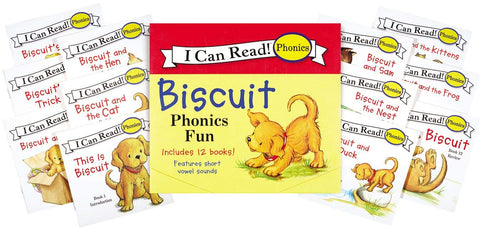 Biscuit 12-Book Phonics Fun! - Paperback
