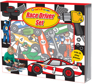 Let's Pretend Race Driver Set - Hardback - Kool Skool The Bookstore