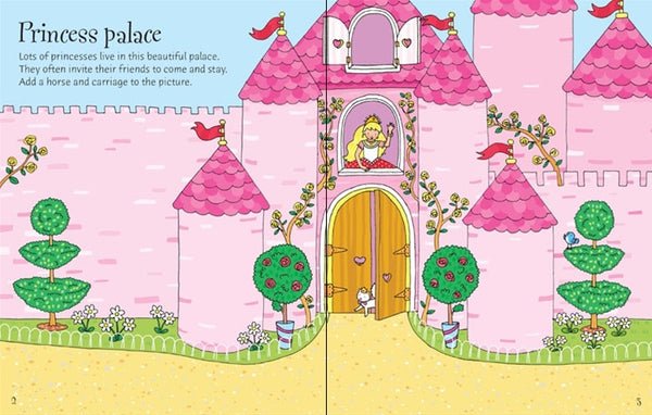 Usborne My First sticker Book Princesses - Paperback