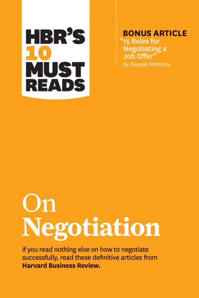 HBR's 10 Must Reads on Negotiation - Paperback