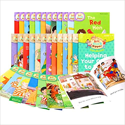 READ WITH BIFF CHIP AND KIPPER ( BOX SET ) PHONICS LEVEL 1 - 3