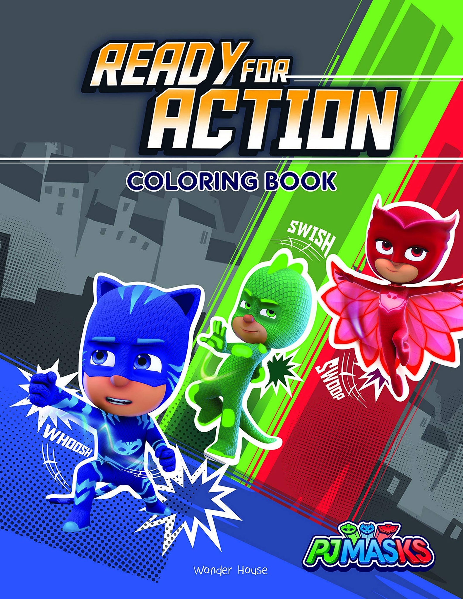 PJ Masks : Ready For Action : Coloring Book For Kids - Paperback