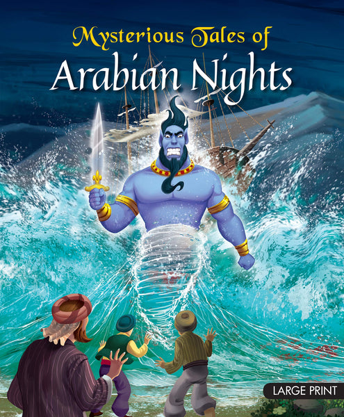 Large Print: Mysterious Tales of Arabian Nights - Hardback