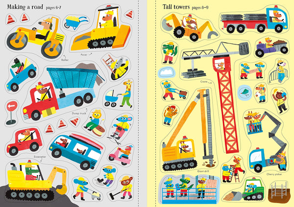 Little First Stickers - Building Site Staple Bound