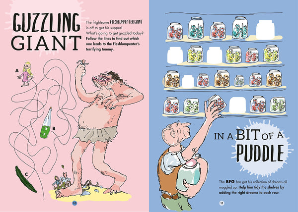 The BFG's Gloriumptious Sticker Activity Book - Paperback
