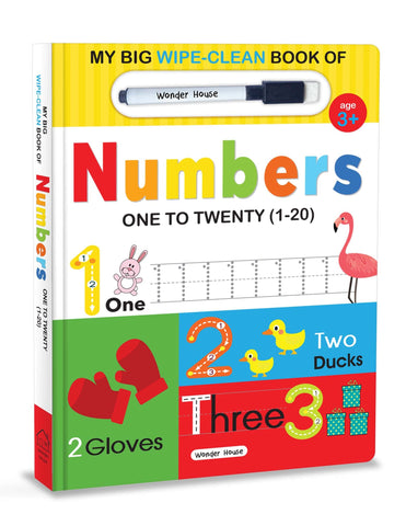 My Big Wipe And Clean Book of Numbers for Kids : 1 to 20 - Board Book