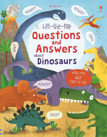 Usborne Lift the Flap : Questions and Answers About Dinosaurs - Hardback