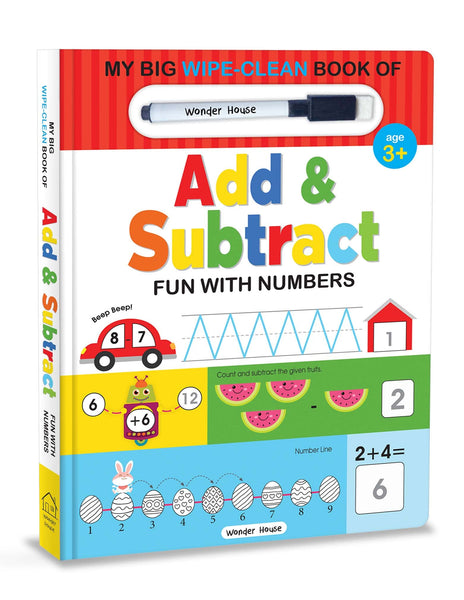 My Big Wipe And Clean Book of Add And Subtract for Kids : Fun With Numbers - Boardbook